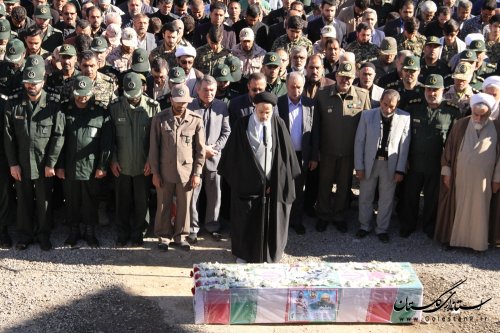 مراسم تشییع باشکوه دوازدهمین شهید مدافع حرم در گرگان برگزار شد
