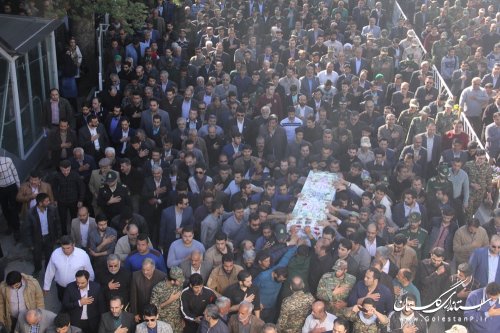 مراسم تشییع باشکوه دوازدهمین شهید مدافع حرم در گرگان برگزار شد