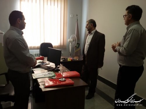 بازدید سرزده فرماندار بندرگز از ادارات منابع طبیعی و آبخیزداری و شبکه دامپزشکی شهرستان