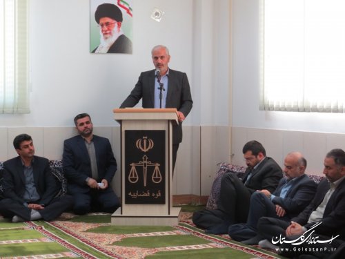 آیین تکریم و معارفه دادستان عمومی و انقلاب اسلامی شهرستان آق قلا برگزار شد