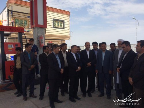اولین پمپ بنزین بدون کارت استان در کلاله افتتاح شد