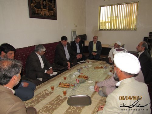 دیدار فرماندار گمیشان و مدیر کل کمیته امداد امام(ره) با امام جمعه شهرستان