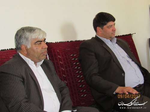 دیدار فرماندار گمیشان و مدیر کل کمیته امداد امام(ره) با امام جمعه شهرستان