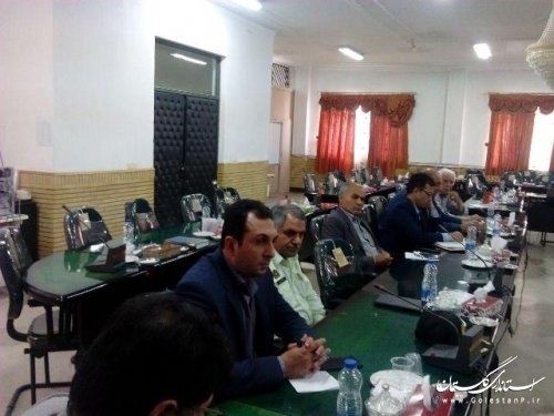 جلسه کارگروه آب، کشاورزی و منابع طبیعی شهرستان علی آبادکتول برگزارشد