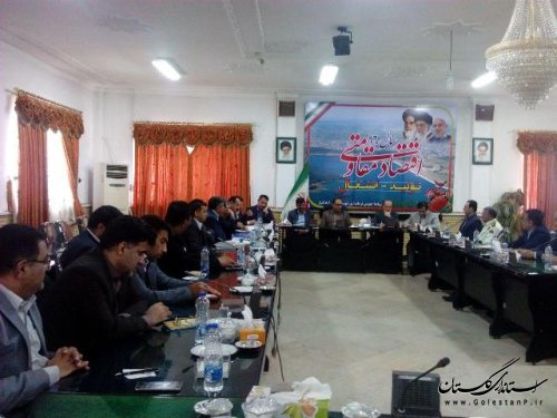 جلسه کارگروه آب، کشاورزی و منابع طبیعی شهرستان علی آبادکتول برگزارشد