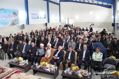 افتتاح سردخانه دو مداره 22 بهمن گلستان در شهرستان رامیان