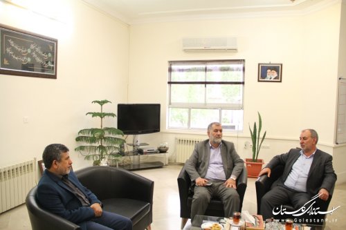 ديدار مشاور استاندار و رييس ستاد اقامه نماز استان با فرماندار گرگان