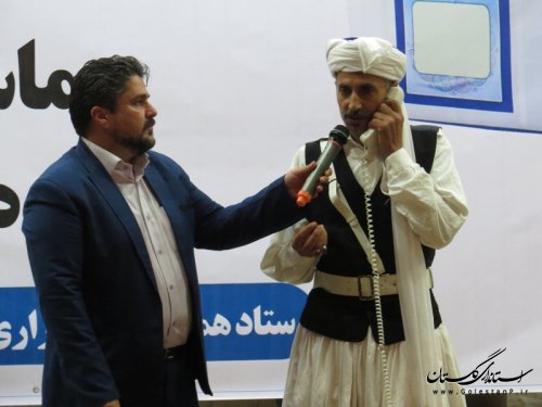 جشن همه با هم در شهرستان آق قلا برگزار شد