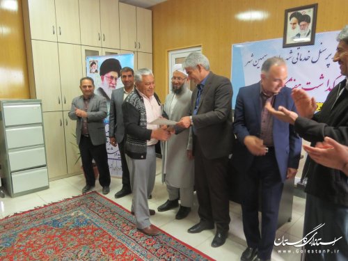 مراسم بزرگداشت هفته کار و کارگر در شهرداری سیمین شهر