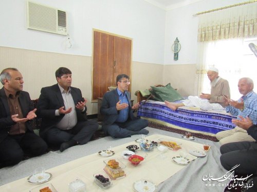 دیدار فرماندار و نماینده مردم منطقه در مجلس شورای اسلامی با ائمه جمعه بخش گلدشت