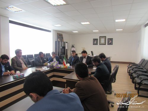 جلسه بررسی وضعیت کانال داخل شهر گمیش تپه