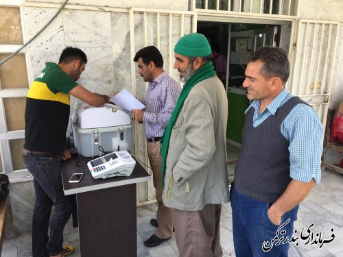 دومین روز برگزاری مانور آموزشی انتخابات تمام الکترونیک شورای شهربندر ترکمن