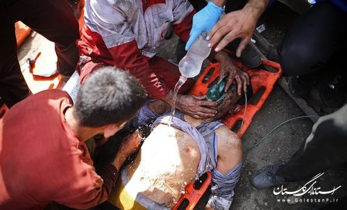 گزارش هلال احمر از ابعاد حادثه انفجار معدن زمستان یورت آزاد شهر استان گلستان