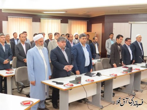 جلسه توجیهی کاندیداهای پنجمین دوره شوراها در شهرهای آق قلا و انبار الوم