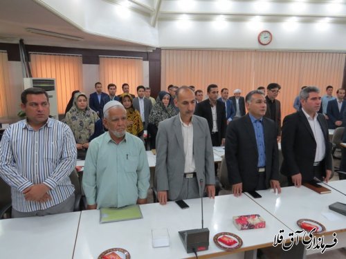جلسه توجیهی کاندیداهای پنجمین دوره شوراها در شهرهای آق قلا و انبار الوم
