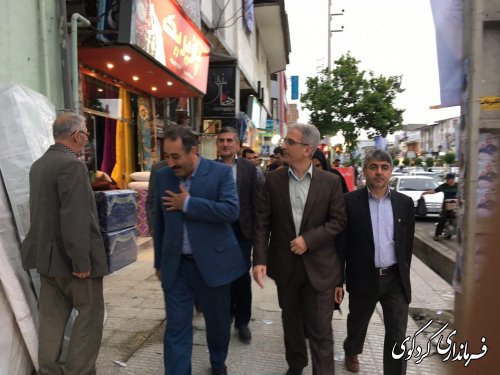 بازدید فرماندار کردکوی از ستادهای انتخاباتی نامزدهای ریاست جمهوری و شورای شهر