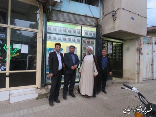 بازدید فرماندار رامیان از ستادهای انتخاباتی کاندیداهای ریاست جمهوری و شوراها 