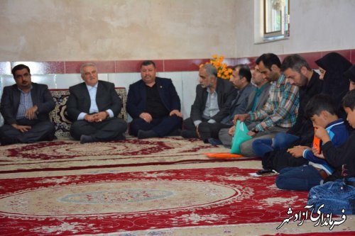 دلجویی استاندار گلستان از خانواده سه جان باخته معدن زغال سنگ آزادشهر