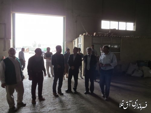 بازدید سرزده فرماندار شهرستان آق قلا از مرکز خرید گندم بخش وشمگیر