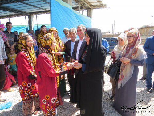 نمایشگاه صنایع دستی هنرمندان در روستای کرد بخش مرکزی شهرستان آق قلا افتتاح شد