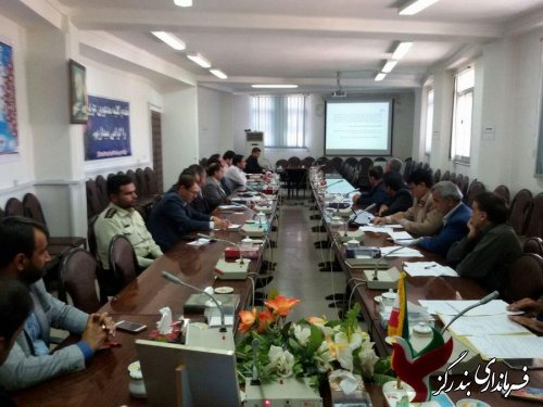 اولین جلسه  شورای هماهنگی مدیریت بحران بندرگز  در سال 96 برگزار شد