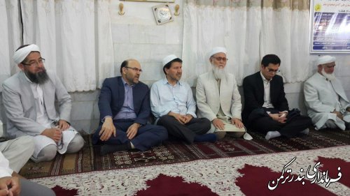 حضور فرماندار در محفل انس با قرآن کریم شهر بندرترکمن