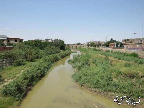 طرح ساماندهی رودخانه گرگانرود در شهر آق قلا اجرا می شود