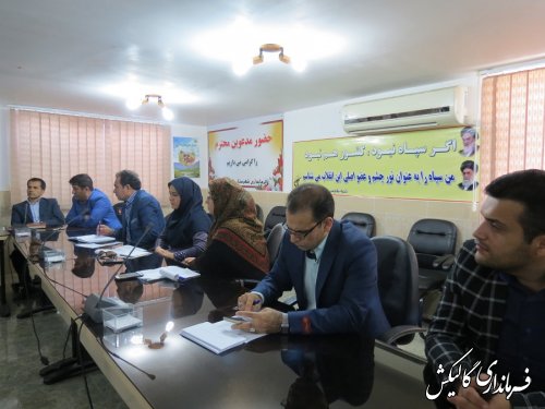 دومین جلسه اقتصاد مقاومتی شهرستان گالیکش در سال 96 برگزار شد