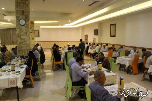 مراسم تجلیل از عوامل اجرایی انتخابات شهرستان آق قلا برگزار شد