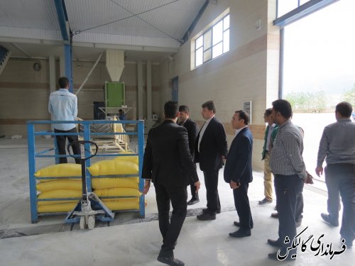 طرح توسعه تولید کارخانه آرد گالیکش به بهره برداری رسید