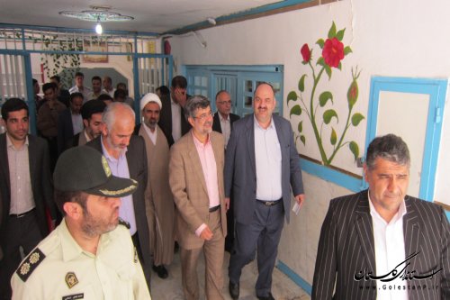 بازدید معاون اجتماعی و پیشگیری از وقوع جرم قوه قضائیه از زندان گرگان