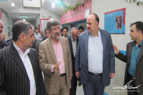 بازدید معاون اجتماعی و پیشگیری از وقوع جرم قوه قضائیه از زندان گرگان