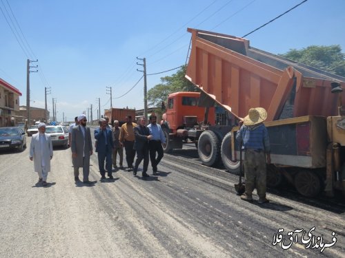 آسفالت خیابان امام خمینی(ره) روستای چن سولی با اعتبار 3 میلیارد و 240 میلیون ریال