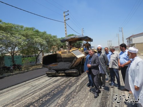 آسفالت خیابان امام خمینی(ره) روستای چن سولی با اعتبار 3 میلیارد و 240 میلیون ریال