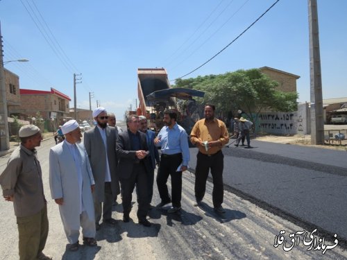 آسفالت خیابان امام خمینی(ره) روستای چن سولی با اعتبار 3 میلیارد و 240 میلیون ریال