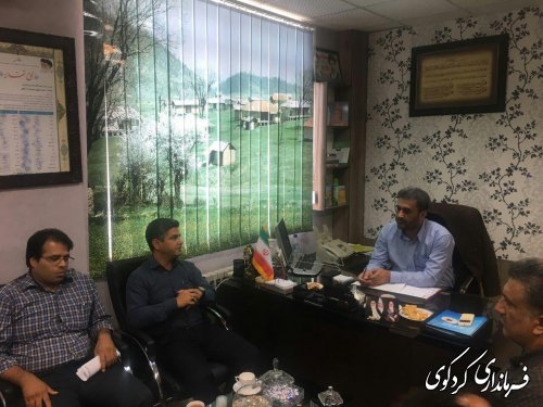 نشست مشترک بخشدارمركزي با رئيس امور منابع آب و دهياران بخش مركزي كردكوي
