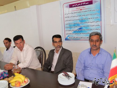 مراسم تحلیف و تعیین هیات رئیسه شورای اسلامی شهر انبار الوم