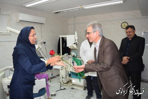 تقدیر روز پزشک با حضور جمالی فرمانداروحجه الاسلام شاعری  امام جمعه کردکوی