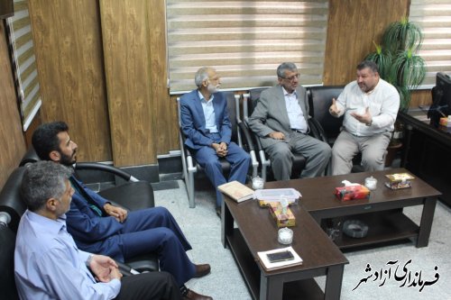 حضور مديركل آموزش و پرورش استان در فرمانداري شهرستان آزادشهر