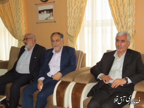 دیدار عیدانه نماینده مردم در مجلس شورای اسلامی با فرماندار شهرستان آق قلا