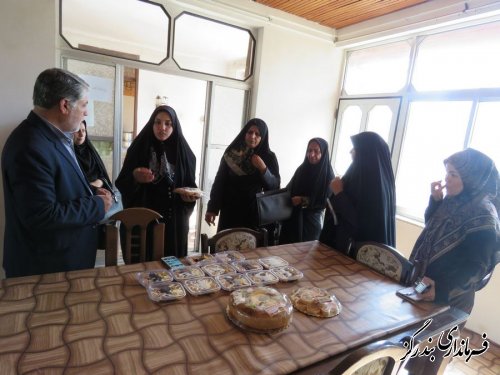 بازدید مدیرکل امور بانوان  و خانواده استانداری از دو واحد تولیدی در بندرگز