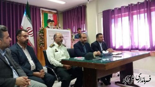 بازدید معاون فرمانداراز بیمارستان بقیه الله الاعظم شهرستان علی آباد کتول