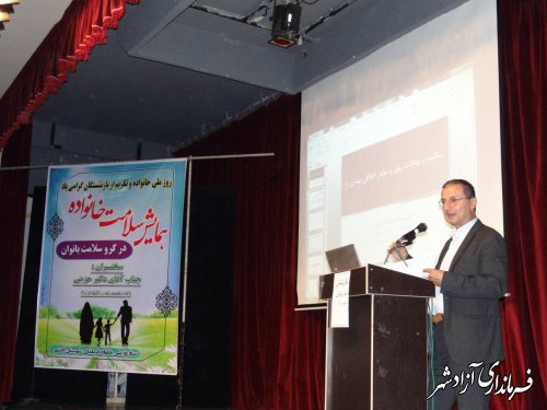 یرگزاری «همایش خانواده در گرو سلامت بانوان در شهرستان آزادشهر»