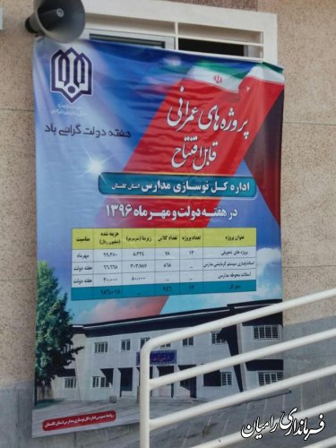 مراسم افتتاح مدرسه مختومقلی فراغی روستای کلو