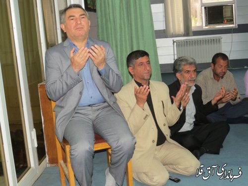 مراسم عزاداری سید الشهداء در فرمانداری شهرستان آق قلا