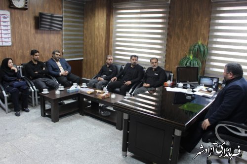 دیدار معاون مدیرکل کتابخانه های استان با فرماندار شهرستان آزادشهر