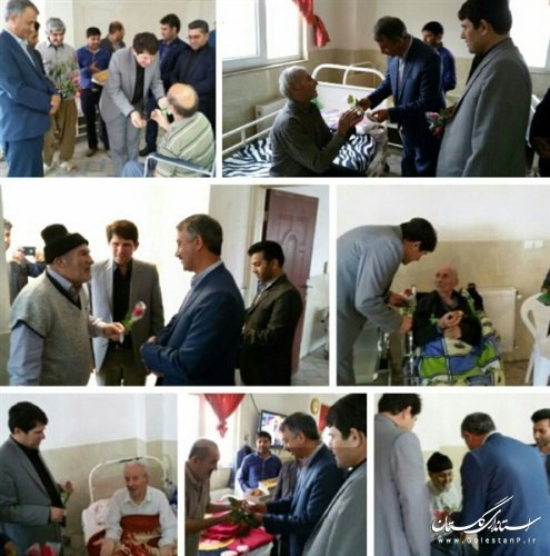 بازدید مدیرکل بهزیستی به اتفاق فرماندار ویژه گنبد ازمرکز نگهداری سالمندان در این شهرستان