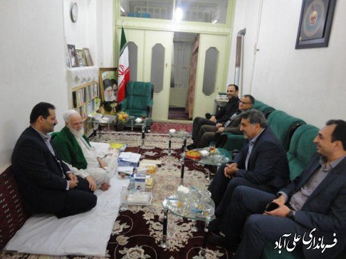 دیدارفرماندارشهرستان علی آباد کتول با نماینده خبرگان رهبری در استان گلستان