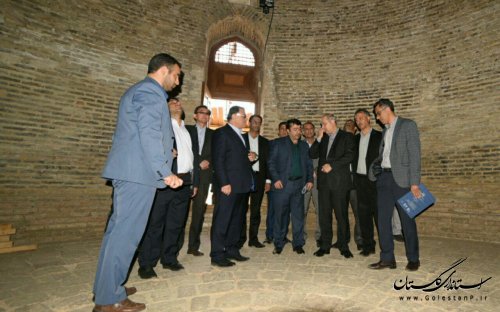 بازدید استاندار گلستان از برج قابوس و میدان سوارکاری گنبدکاووس