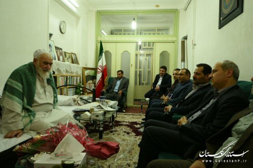 عیادت استاندار گلستان از آيت الله سيدعبدالهادی حسینی شاهرودی